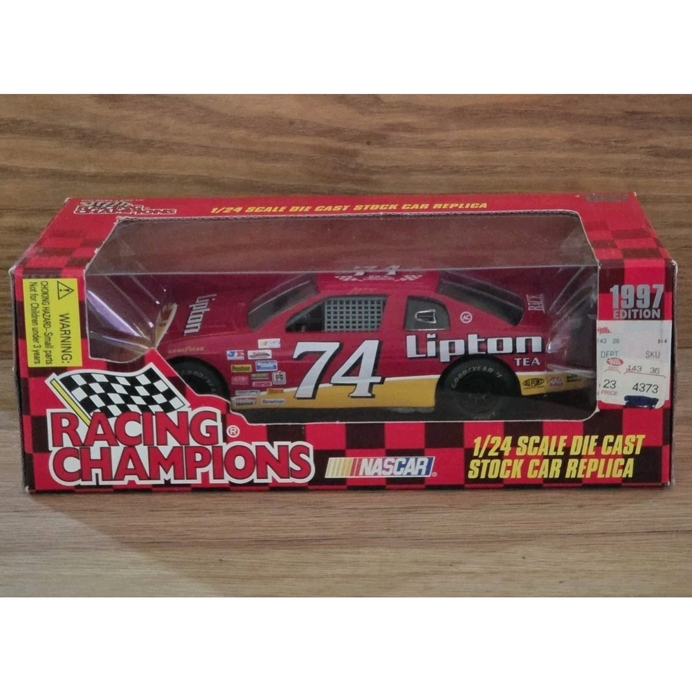 Racing Champions Nascar Stock Car #74 Johnny Benson Jr Lipton 1:24 Die Cast NEW
